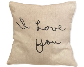 Personalized Handwritten or Paw Print Pillowcase