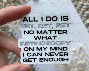 Retinoscopy Sticker, Optometry Student Gift