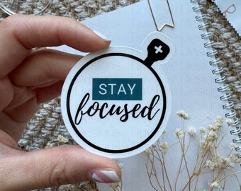 Stay focused Sticker water resistant motivation optometry optometrist optician trial lens equipment