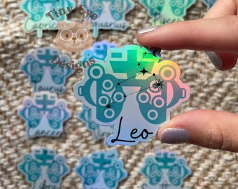 Holographic Phoropter Zodiac Sticker - Optometry Gift