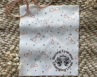 Celestial Microfiber Eyeglasses Cleaning Cloth, Optometry Gift