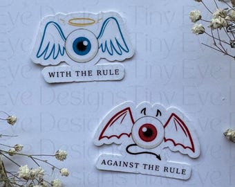 Optometry Sticker Set: With The Rule / Against The Rule