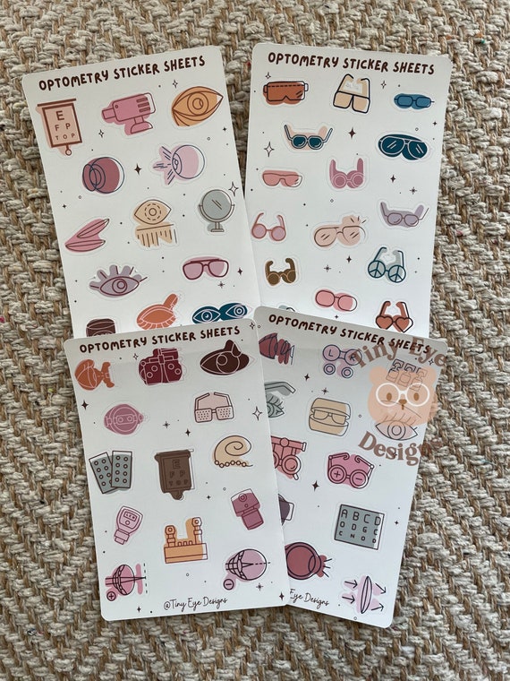 Optometry Sticker Sheet Bundle