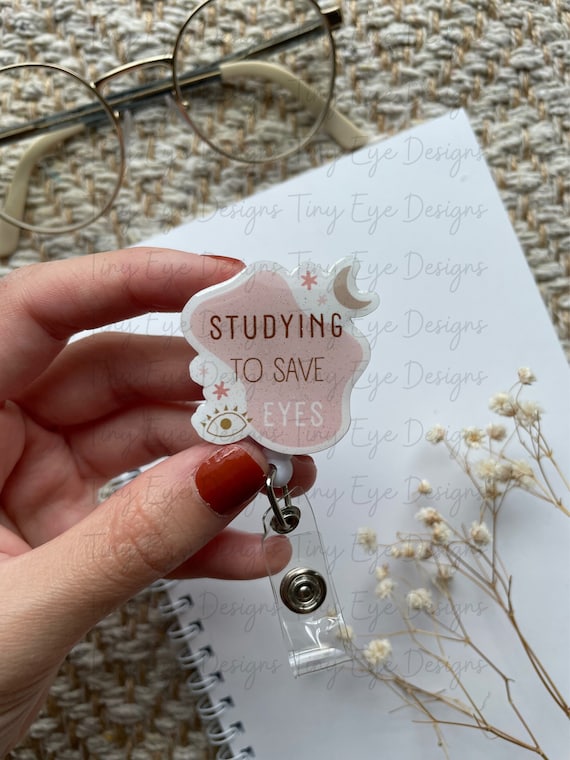 Studying to Save Eyes Badge Reel