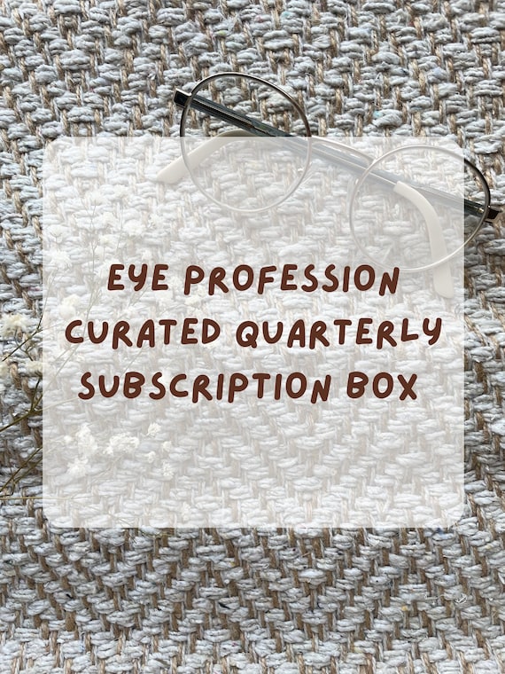 Eye Care Professional Subscription Box Optometry Gift Optometrist Optician Ophthalmology Technician Ophthalmic Vision Therapy Student