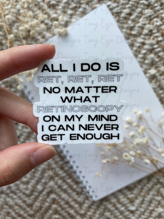 Retinoscopy Sticker