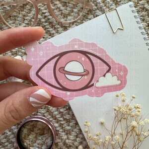 Dromerige ruimte oogsticker Cadeau-ideeën Student waterbestendige optometrie optometrist opticien planten oogarts technicus