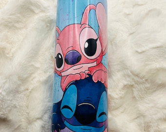 Stitch and angel inspired 20oz tumbler