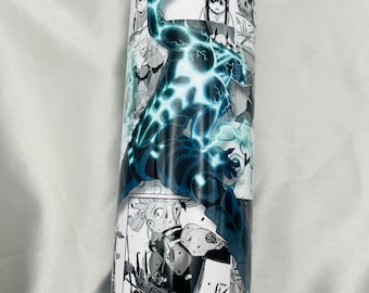 Kaiju no 8 Inspired 20oz skinny tumbler Hot & Cold - Lid + Straw Japanese Anime Manga