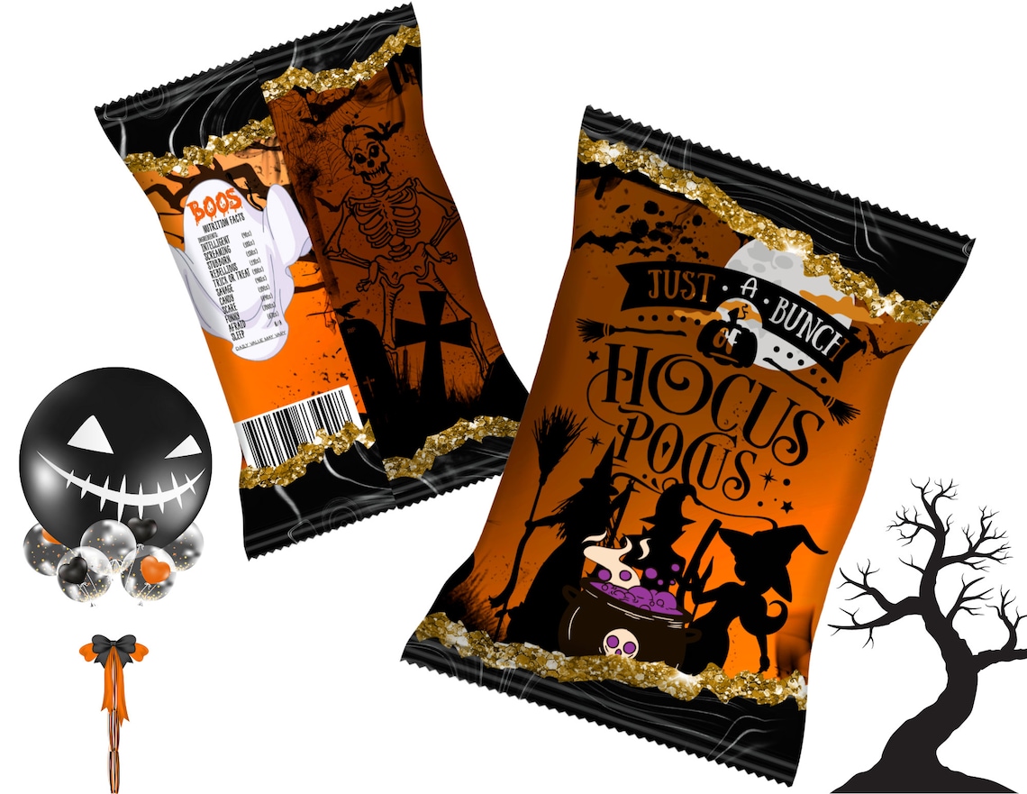 Hocus Pocus Chip Bag Template Halloween Chip Bags Chipbags Etsy Hocus Pocus Chip Bag Template Halloween Chip Bags Chipbags Etsy