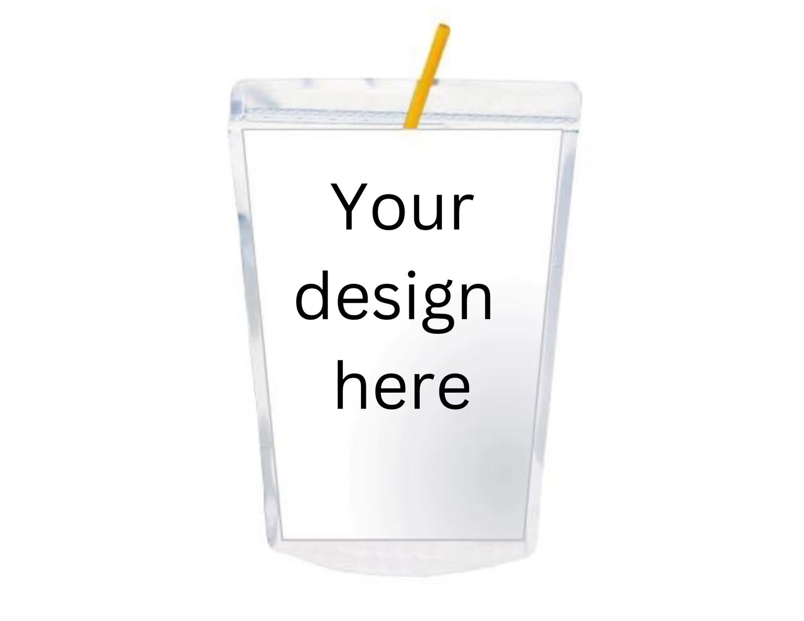 Custom Juice Pouch Label Template Etsy