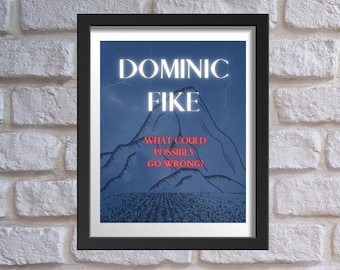 Impresión digital de Dominic Fike/Póster de pared "¿Qué podría salir mal?"
