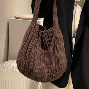 Crochet Crossbody Bag Cute Tote Bag Knitted Bag Women's Bag Girl's Back ...