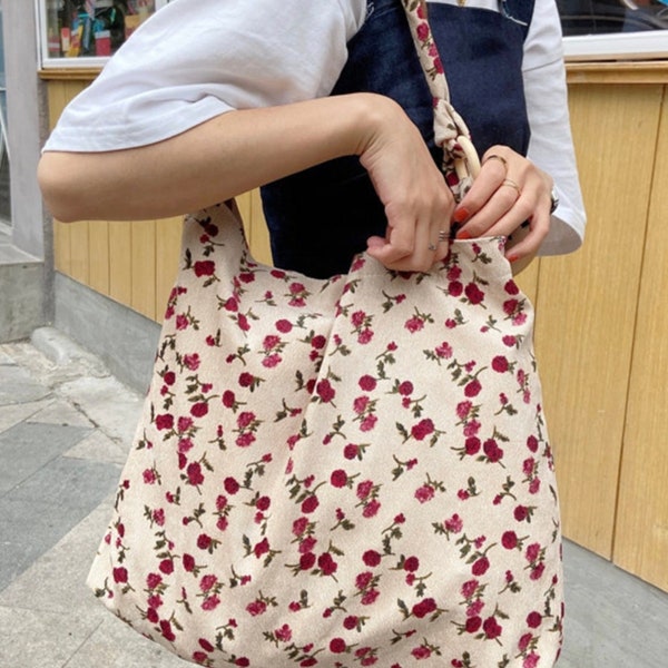 Floral Shoulder Bag - Etsy
