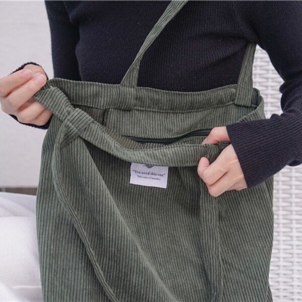 Corduroy Tote Etsy