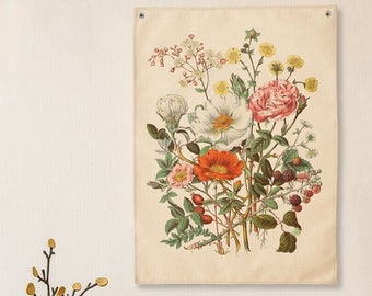 Pensee II Horizontal Design Flowers Wall Hanging Art Decor Tapestry 27x42" Pensee II Horizontal Design Flowers Wall Hanging Art Decor Tapestry 27x42"