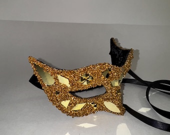 Gold MaKara Mirror Mask( Regular Size) Masquerade.