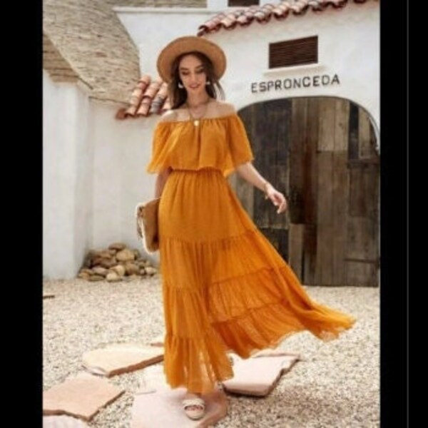 Dandelion  Dress - Mustard Yellow