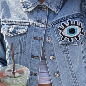 Evil Eye Iron Patch On
