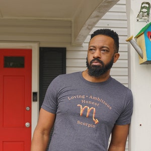 Scorpio Zodiac T-Shirt, Unisex Cotton Horoscope Tee