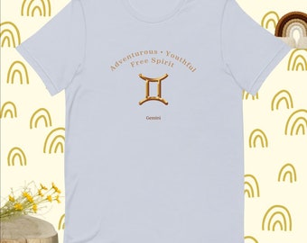 Gemini Zodiac T-Shirt, Unisex Pride Tee