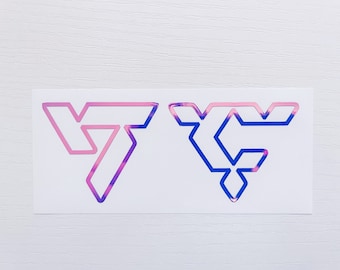 Seventeen outline new logo set | Kpop, Laptop, Yeti, Mug, Car window decals