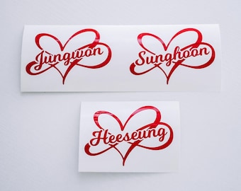 Enhypen Bias Name Lightstick Decal