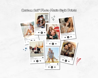 Custom 2x3" Photo Music Style Prints