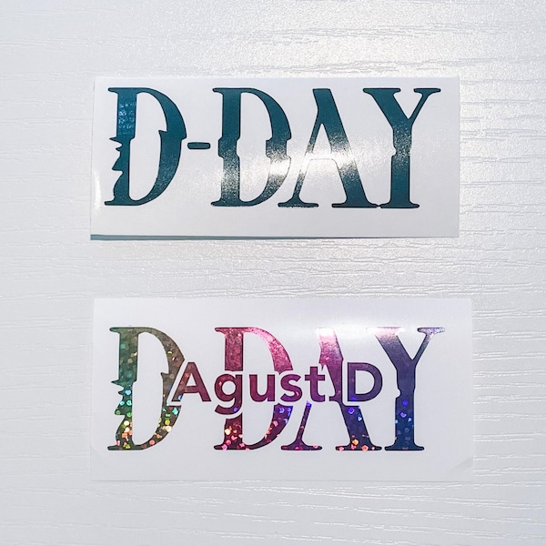 Agust D D-Day Decal | BTS decal Army bomb decal
