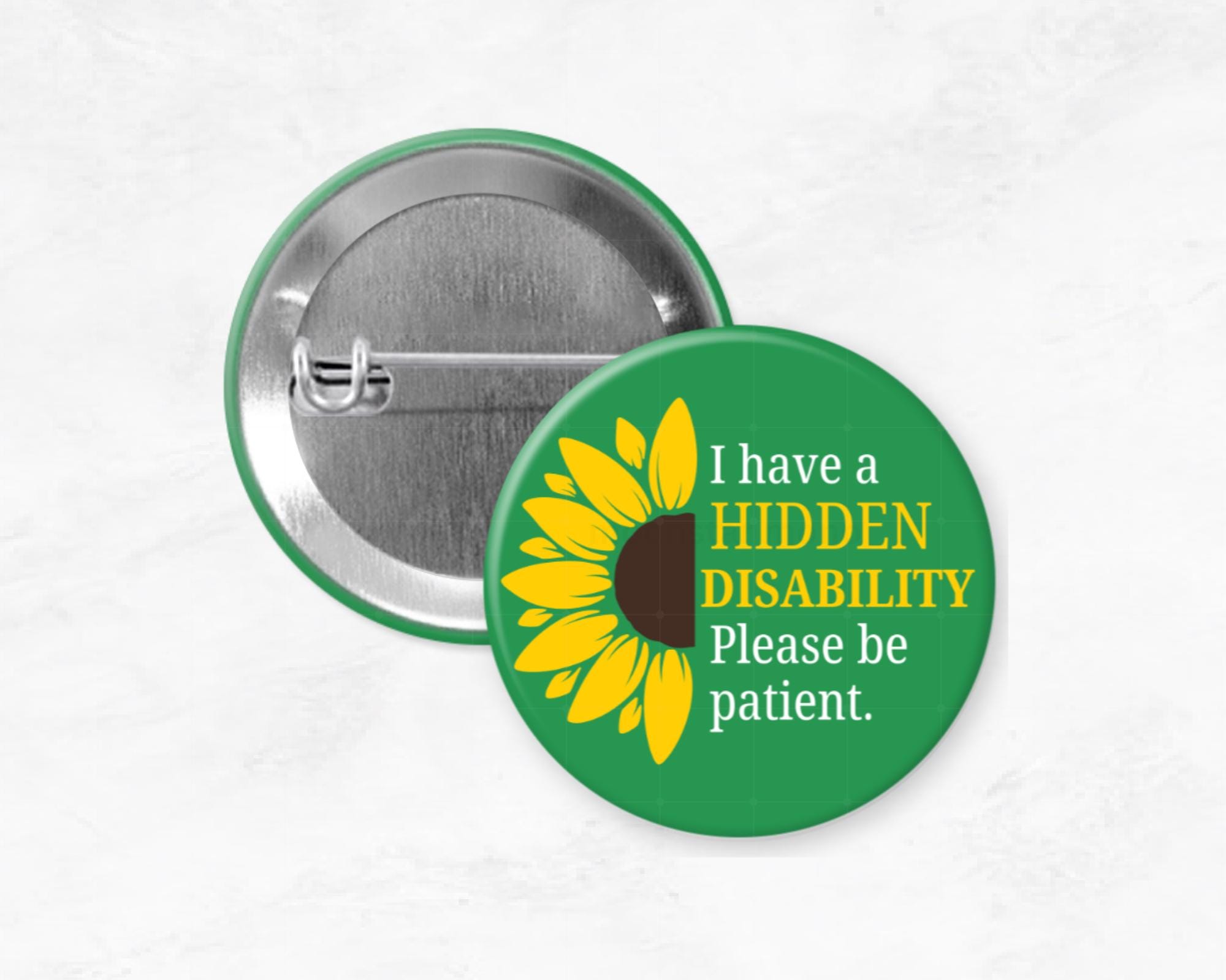 NON-VERBAL Awareness Badges 25mm / 1 Inch Pin Button Badges - Foto 2