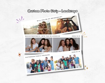 Custom Photo Strip - Landscape Style
