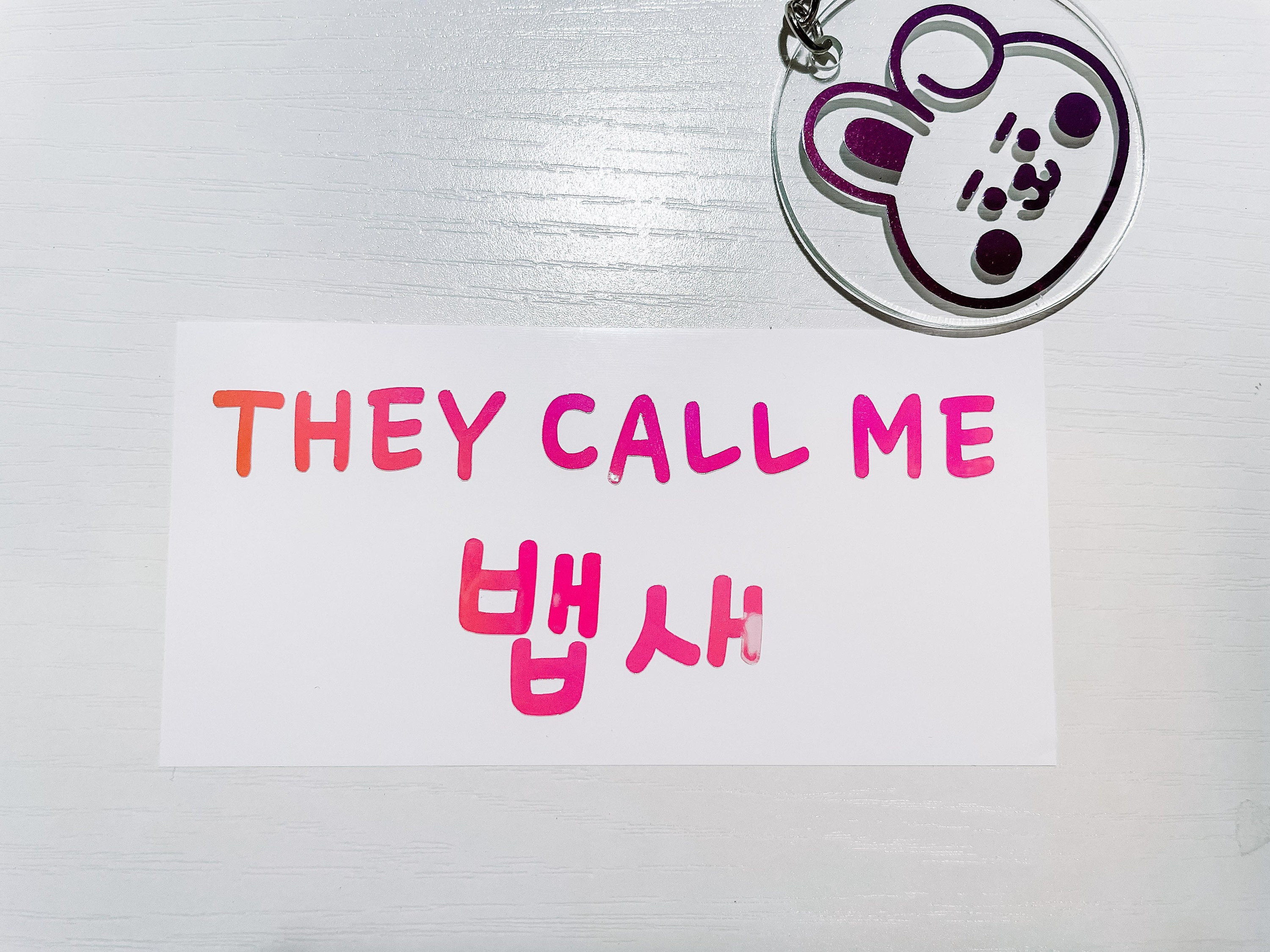 Namjoon Paradise Lyrics Bookmark BTS Bookmarks Cardstock 