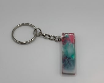 Letter I Marble Keychain