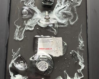 Broken Perfume Bottle Resin Art