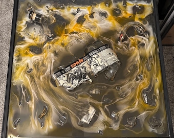 Broken Espolòn Marble Bottle Resin Art