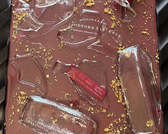 Broken Woodford Reserve Bottle Resin Art