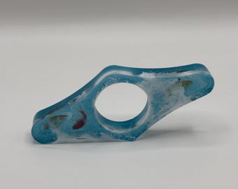 Blue Fish Pond Book Page Holder