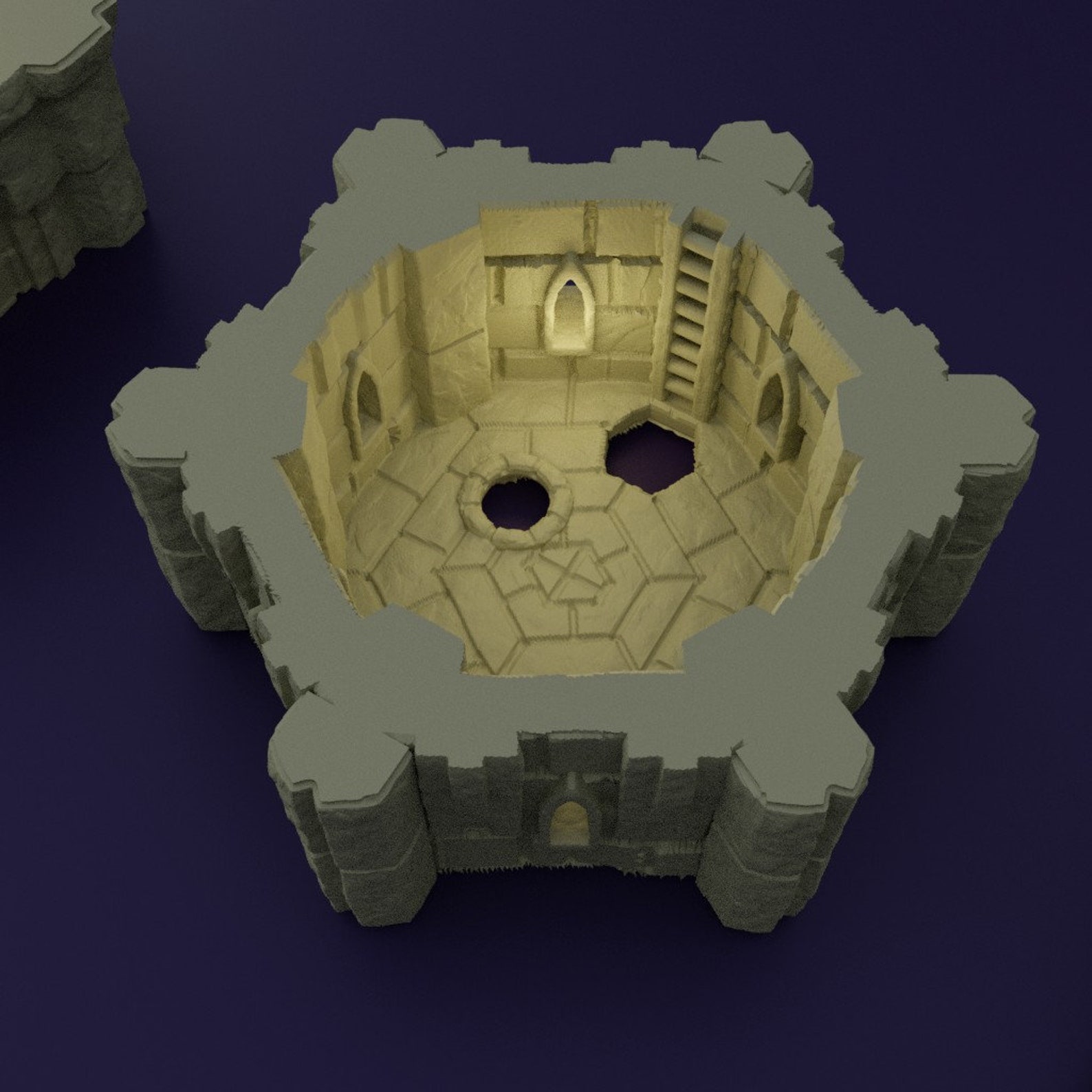 Dwarf Bombard Tower / Fantasy Terrain / Medieval Scenery / D&D Etsy