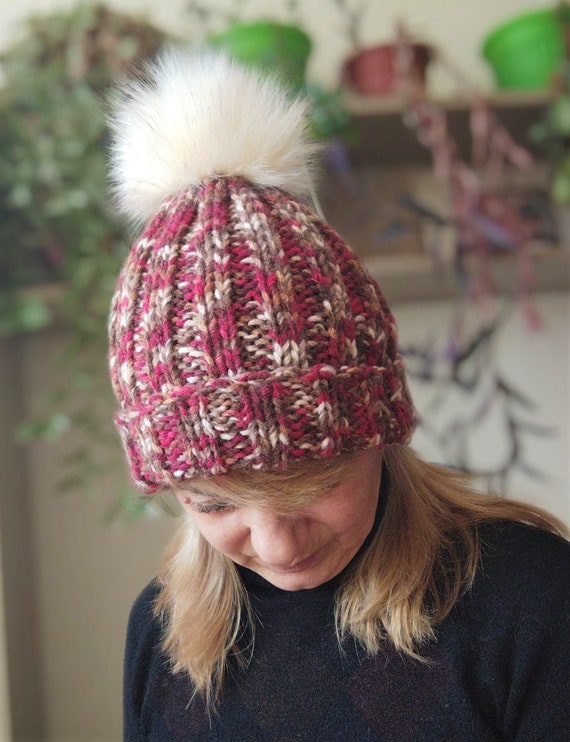 thick bobble hat