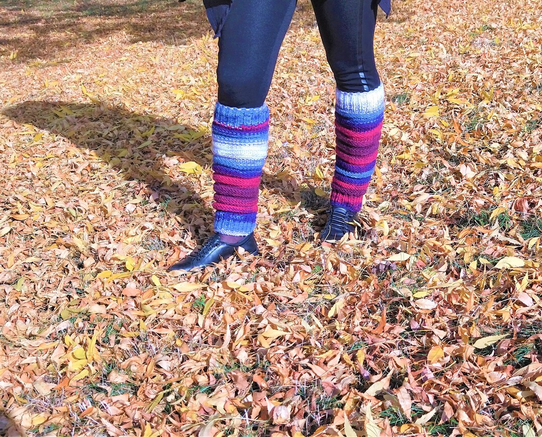 Long Leg Warmers, Winter Leg Warmers, Gift for Aunty, Homemade Gift