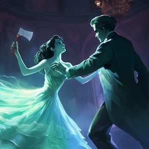 Haunted Mansion - Constance Hatchaway - Fine Art Print on Glossy Poster Paper A3 / A4