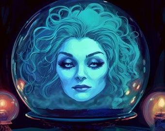 Haunted Mansion - Madame Leota Art - Digital Art File for instant download