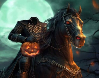 Headless Horseman Art Print – Legend of Sleepy Hollow Halloween Decor