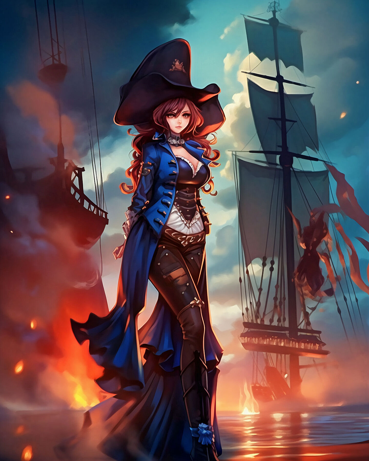 Pirate Anime Wallpapers  Top Free Pirate Anime Backgrounds   WallpaperAccess