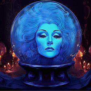 Haunted Mansion - Madame Leota - Fine Art Print on Glossy Poster Paper A3 / A4 - 260GSM Paper Weight