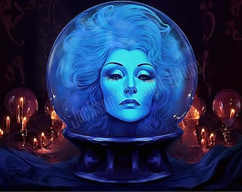 Haunted Mansion's Madame Leota, 11x14 Print by Ben Russel