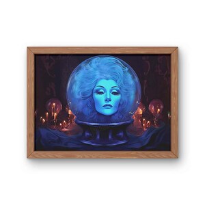 Haunted Mansion - Madame Leota - Fine Art Print on Glossy Poster Paper A3 / A4 - 260GSM Paper ...