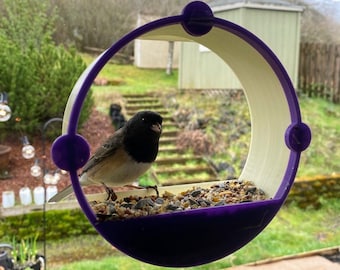 Window Bird Feeder House - The 3D Printed Bird Portal - Made in Portland - Oregon - USA