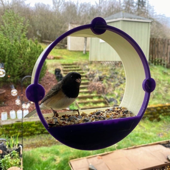 3D Printed Window Bird Feeder – The Bird Portal, Portland Made