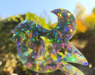 4 Adesivi Per Finestre Effetto Prisma Arcobaleno - Proteggi Uccelli E Decora Con Colori - Adesivi Autoadesivi A Tema Colibrì